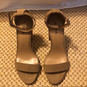 Merona Block Heels - Size 6, Tan